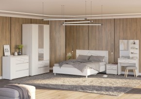 АДЕЛИНА Комод с 1дв и 3-мя ящ (белый рамух) в Озерске - ozersk.mebel24.online | фото 3