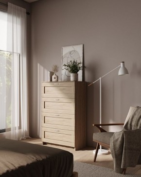 Комод СИРИУС с четырьмя ящиками, цвет Дуб Сонома в Озерске - ozersk.mebel24.online | фото