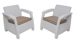 Комплект на балкон Yalta Balcony Set (Ялта) белый в Озерске - ozersk.mebel24.online | фото 4