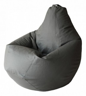 Кресло-мешок Серая ЭкоКожа 3XL 150*110 см в Озерске - ozersk.mebel24.online | фото