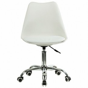 Кресло стул BRABIX "Eames MG-310 CH", хром, пластик белый, экокожа белая, 532923 в Озерске - ozersk.mebel24.online | фото 1