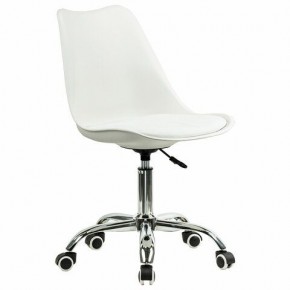 Кресло стул BRABIX "Eames MG-310 CH", хром, пластик белый, экокожа белая, 532923 в Озерске - ozersk.mebel24.online | фото 2