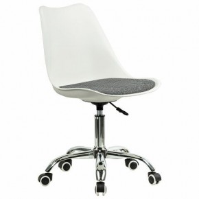 Кресло стул BRABIX "Eames MG-310 CH", хром, пластик белый, ткань серая, 532924 в Озерске - ozersk.mebel24.online | фото 2