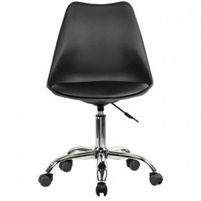 Кресло стул BRABIX "Eames MG-310 CH", хром, пластик черный, экокожа черная, 532925 в Озерске - ozersk.mebel24.online | фото 1