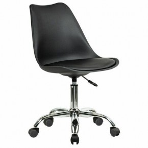 Кресло стул BRABIX "Eames MG-310 CH", хром, пластик черный, экокожа черная, 532925 в Озерске - ozersk.mebel24.online | фото 2