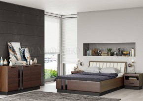 МАГНОЛИЯ Кровать 1600 с ортопедом (Дерево/орех) в Озерске - ozersk.mebel24.online | фото 2