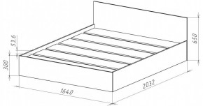 НИЦЦА-14 Кровать 1600 с настилом ЛДСП (НЦ.14) в Озерске - ozersk.mebel24.online | фото 3