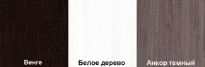 Кровать-чердак Пионер 1 (800*1900) Белое дерево, Анкор темный, Венге в Озерске - ozersk.mebel24.online | фото 3