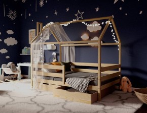 Кровать-домик 80*190 без покраски в Озерске - ozersk.mebel24.online | фото