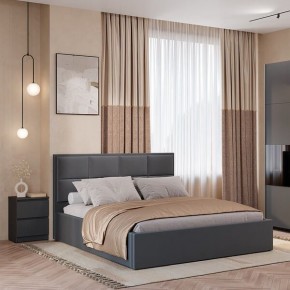 Кровать Линда КР-16 (Графит) 1600 в Озерске - ozersk.mebel24.online | фото 2