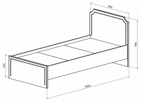 Кровать односпальная ДримСтар ДС-50 в Озерске - ozersk.mebel24.online | фото 3