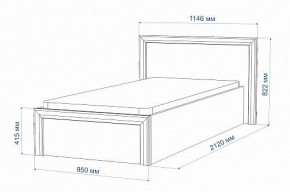 Кровать односпальная Нобиле Кр-90 в Озерске - ozersk.mebel24.online | фото 2