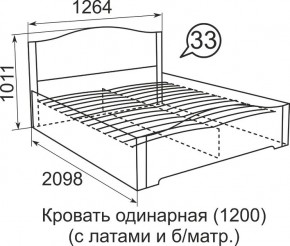 Кровать с латами Виктория 900*2000 в Озерске - ozersk.mebel24.online | фото 4