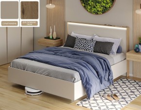 Кровать (Серый камень U727 ST9/Дуб Галифакс Табак) 1800 в Озерске - ozersk.mebel24.online | фото