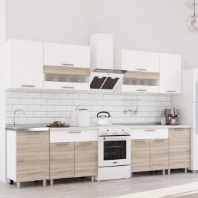 Кухня Айсбери 2.4 м (Белый/Дуб Сонома) в Озерске - ozersk.mebel24.online | фото