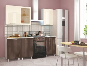 Кухня Танго модульная шоколад-ваниль в Озерске - ozersk.mebel24.online | фото 2