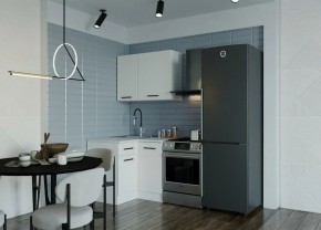 Кухонный гарнитур Белый Глянец 1000*1000 (Стол. 38мм) в Озерске - ozersk.mebel24.online | фото 1