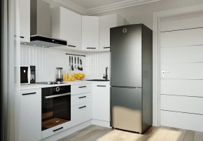 Кухонный гарнитур Белый Глянец 2200*1000 (Стол. 26мм) в Озерске - ozersk.mebel24.online | фото 1