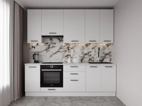 Кухонный гарнитур Белый Глянец 2400 h950 (Стол. 26мм) в Озерске - ozersk.mebel24.online | фото 1