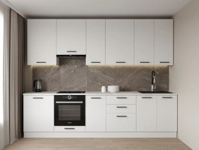Кухонный гарнитур Белый Глянец 3000 h950 (Стол. 38мм) в Озерске - ozersk.mebel24.online | фото