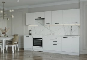 Кухонный гарнитур Белый Глянец 3000 (Стол. 38мм) в Озерске - ozersk.mebel24.online | фото 1