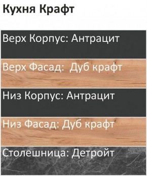 Кухонный гарнитур Крафт 2200 (Стол. 26мм) в Озерске - ozersk.mebel24.online | фото 3