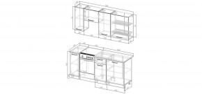 Кухонный гарнитур Меренга 1800 (Стол. 26мм) в Озерске - ozersk.mebel24.online | фото 2