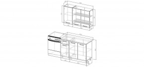 Кухонный гарнитур Ниагара 1200 (Стол. 38мм) в Озерске - ozersk.mebel24.online | фото 2