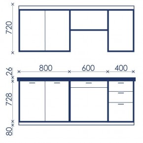 Кухонный гарнитур Ольвия-6 (1.8м) в Озерске - ozersk.mebel24.online | фото 4