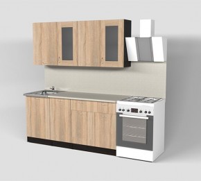 Кухонный гарнитур Симона демо 1700 (Венга/Дуб Сонома) в Озерске - ozersk.mebel24.online | фото