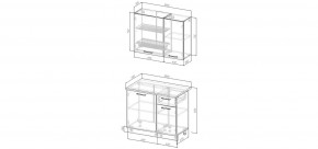 Кухонный гарнитур Старое Дерево 1000 (Стол. 26мм) в Озерске - ozersk.mebel24.online | фото 3