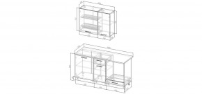 Кухонный гарнитур Старое Дерево 1600 (Стол. 26мм) в Озерске - ozersk.mebel24.online | фото 2