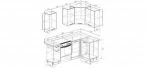 Кухонный гарнитур Старое Дерево 2000*1200 (Стол. 38мм) в Озерске - ozersk.mebel24.online | фото 2