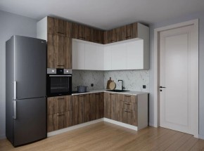 Кухонный гарнитур Старое Дерево 2200*1700 (Стол. 38мм) в Озерске - ozersk.mebel24.online | фото