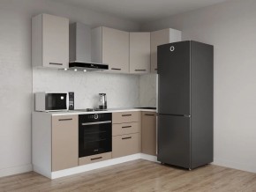Кухонный гарнитур угловой Каппучино 2200*1000 (Стол. 26мм) в Озерске - ozersk.mebel24.online | фото 1