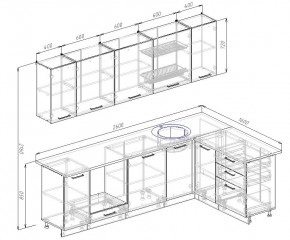 Кухонный гарнитур угловой Муссон 2600х1600 (Стол. 26мм) в Озерске - ozersk.mebel24.online | фото 2