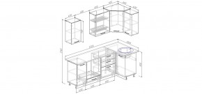 Кухонный гарнитур угловой Пайн 2200х1000 (Стол. 26мм) в Озерске - ozersk.mebel24.online | фото 2