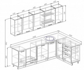 Кухонный гарнитур угловой Руанда 2600х1600 (Стол. 26мм) в Озерске - ozersk.mebel24.online | фото 2