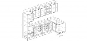 Кухонный гарнитур угловой Санторини 3200*1400 (Стол. 26мм) в Озерске - ozersk.mebel24.online | фото 2