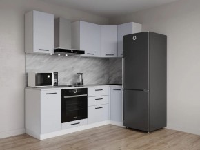 Кухонный гарнитур угловой Смоки 2200*1000 (Стол. 26мм) в Озерске - ozersk.mebel24.online | фото 1