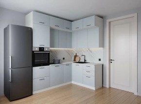Кухонный гарнитур угловой Смоки 2200*1700 (Стол. 38мм) в Озерске - ozersk.mebel24.online | фото 1