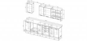 Кухонный гарнитур Умбра 2800 (Стол. 38мм) в Озерске - ozersk.mebel24.online | фото 2