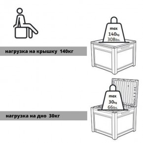 Квадратный сундук Cube Rattan 208 л в Озерске - ozersk.mebel24.online | фото 6