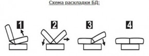 ЛАУРА ЛЮКС Диван Лаура Люкс БД+2подушки в Озерске - ozersk.mebel24.online | фото 7