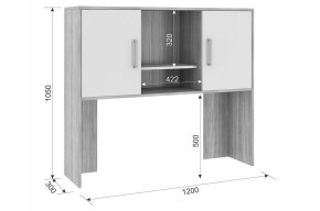 ЛАЙТ 2 Надстройка стола компьютерного (1200) в Озерске - ozersk.mebel24.online | фото 2