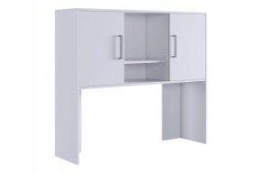 ЛАЙТ 2 Надстройка стола компьютерного (1200) белый в Озерске - ozersk.mebel24.online | фото