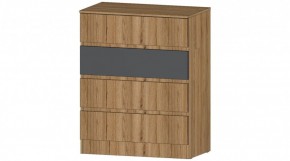 ЛЕНОРА Комод 4 ящика (графит) в Озерске - ozersk.mebel24.online | фото