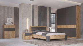 ЛЕНОРА Спальный гарнитур (модульный) графит в Озерске - ozersk.mebel24.online | фото