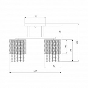 Люстра на штанге Eurosvet Bonnie 30137/3 золото в Озерске - ozersk.mebel24.online | фото 4