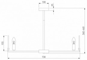 Люстра на штанге Eurosvet Marble 60158/7 латунь в Озерске - ozersk.mebel24.online | фото 2